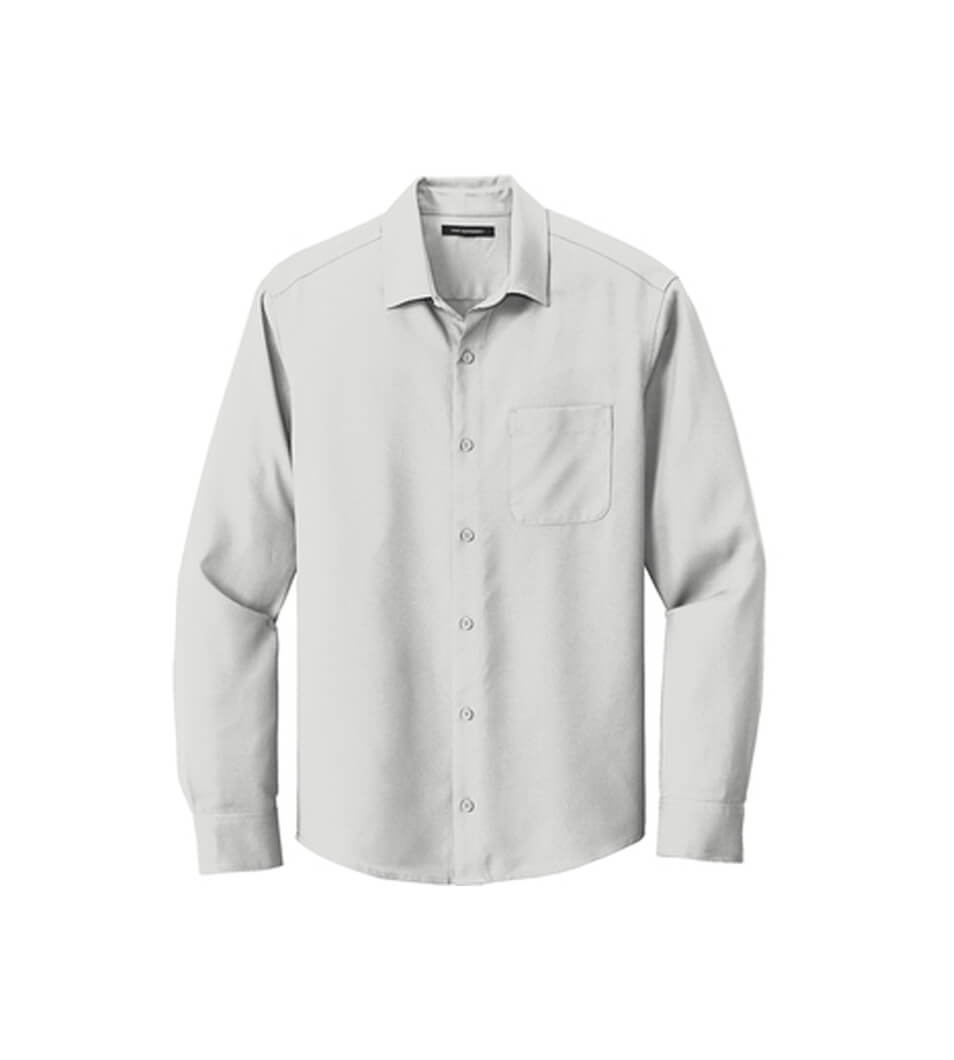 Men's Long Sleeve Performance Shirt Silver
