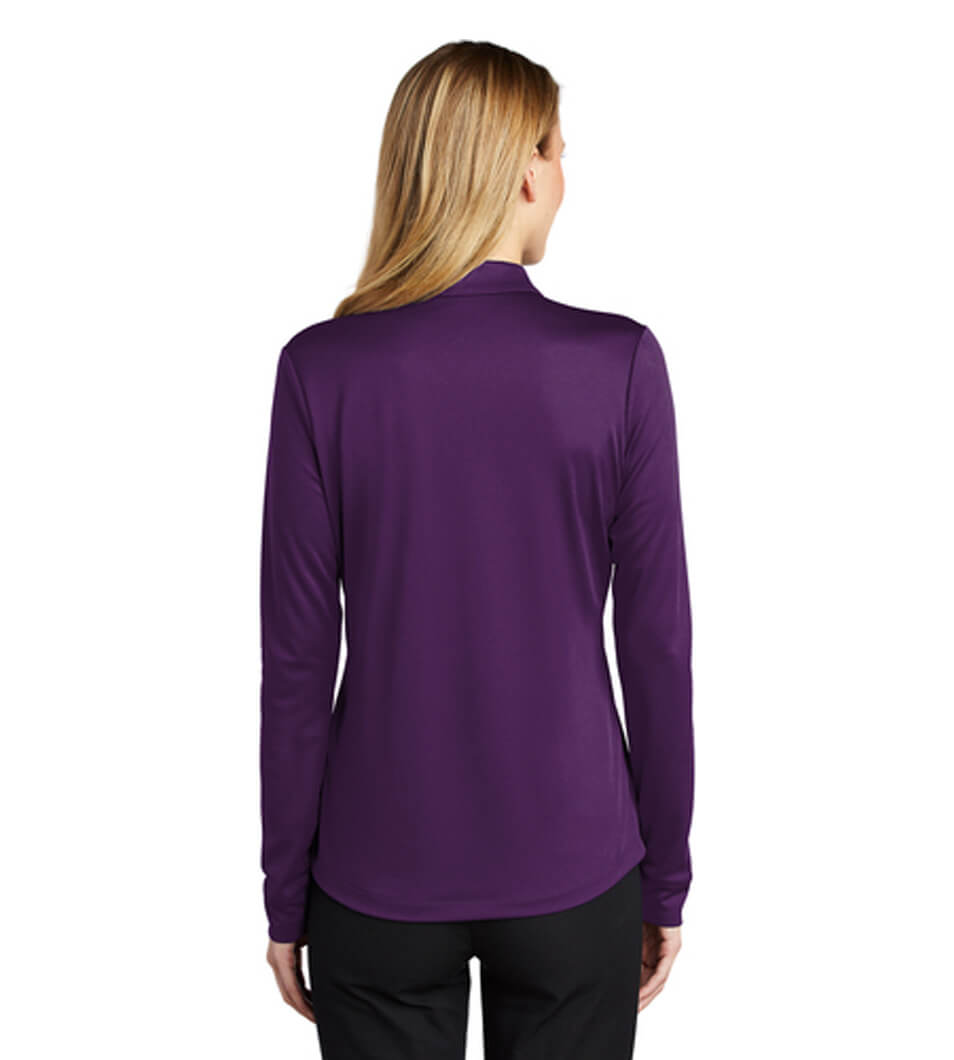 Women's Silk Touch Performance Long Sleeve Polo Bright Purple