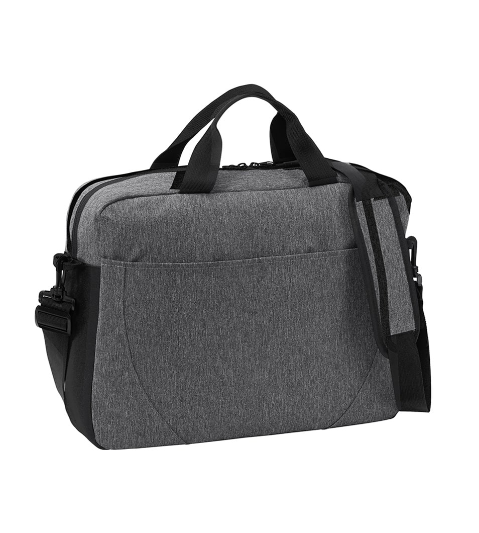 Port Authority Access Briefcase Heather Gray/Black